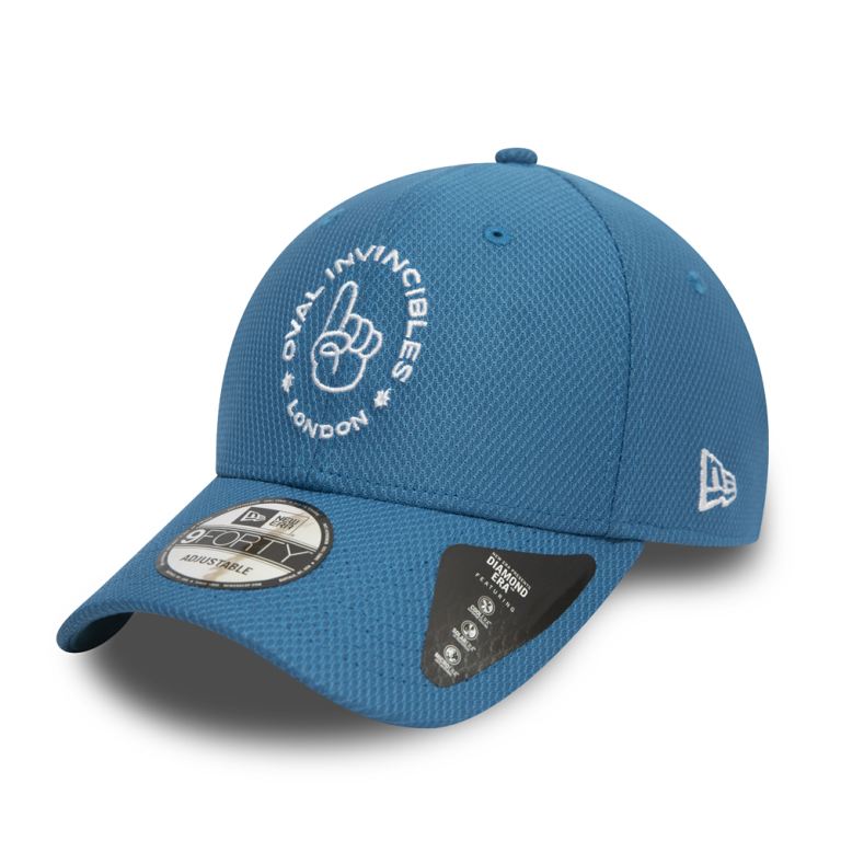 Gorras New Era 9forty Azules - Oval Invincibles The Hund Diamond Era 56197PDVO